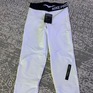 Nike Pro Basketball Tights White Legging